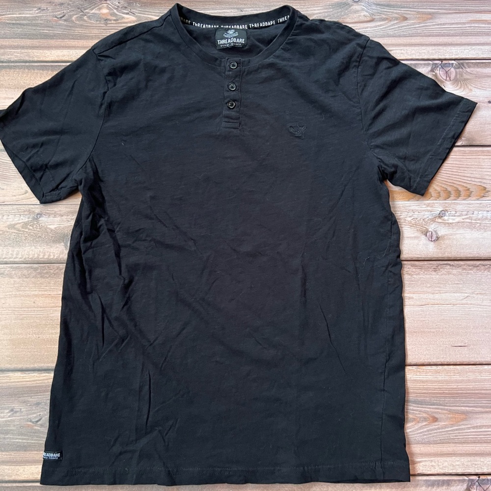 Threadbare Black Short Sleeve Tee